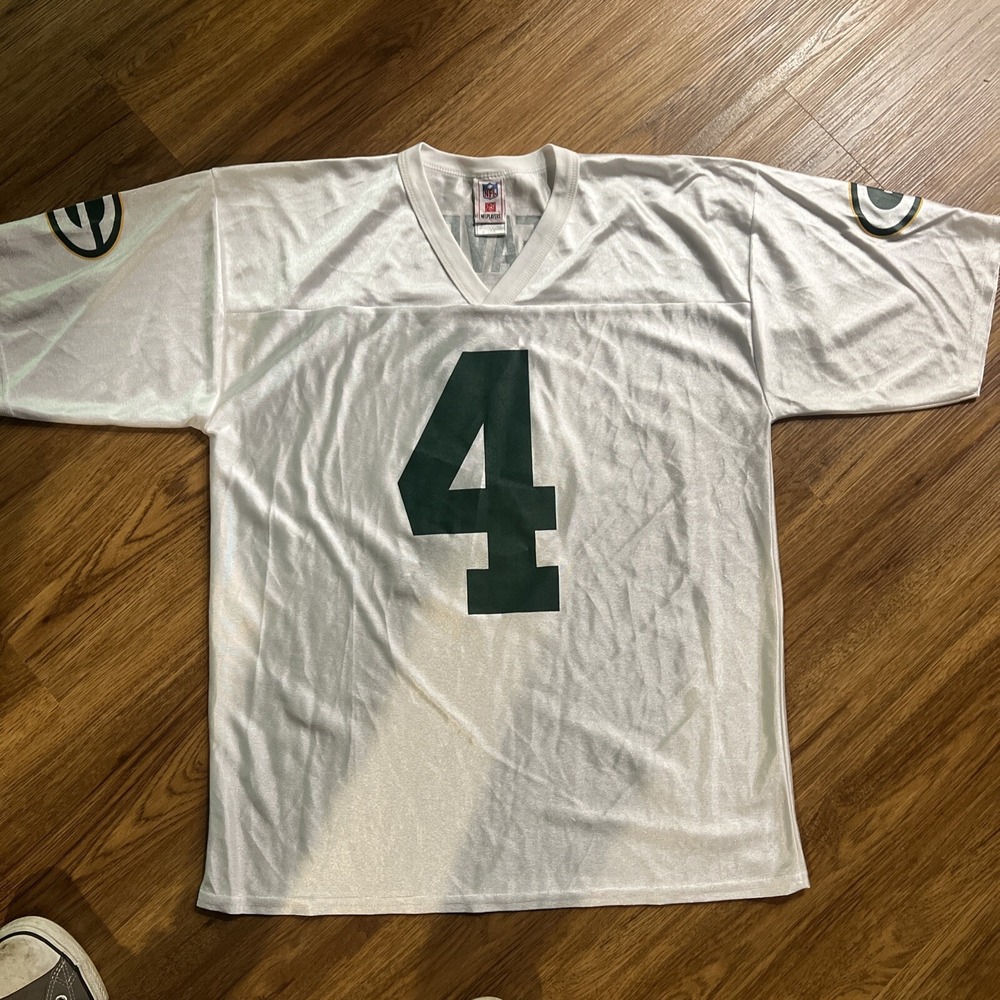 NFL‎ Players Greenbay Packers Brett Farve #4 Authentic Jersey Large